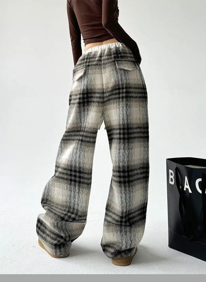 Slow Mornings Plaid Trouser