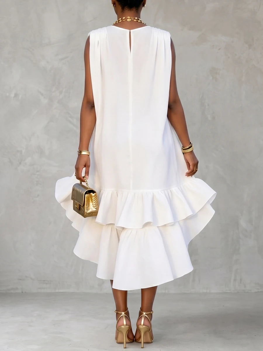 Women’s Dress | Feather Design Midi