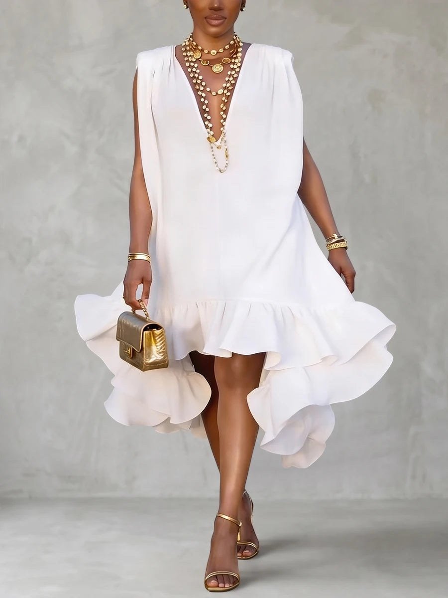 Women’s Dress | Feather Design Midi