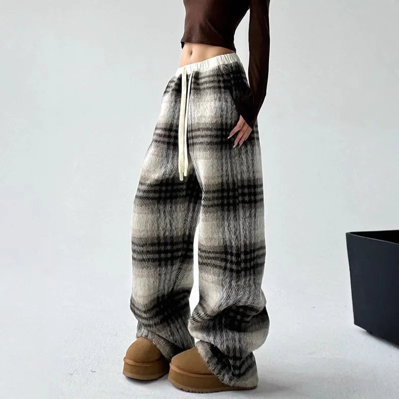 Slow Mornings Plaid Trouser