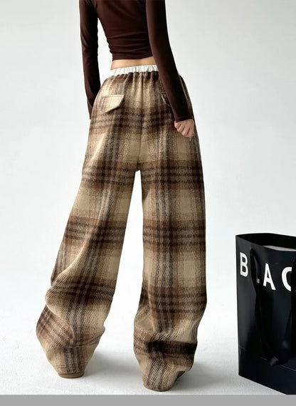 Slow Mornings Plaid Trouser