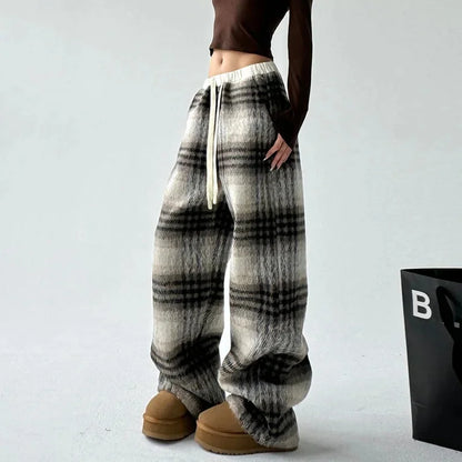 Slow Mornings Plaid Trouser