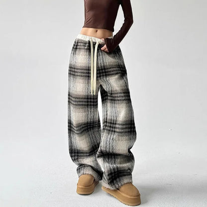 Slow Mornings Plaid Trouser