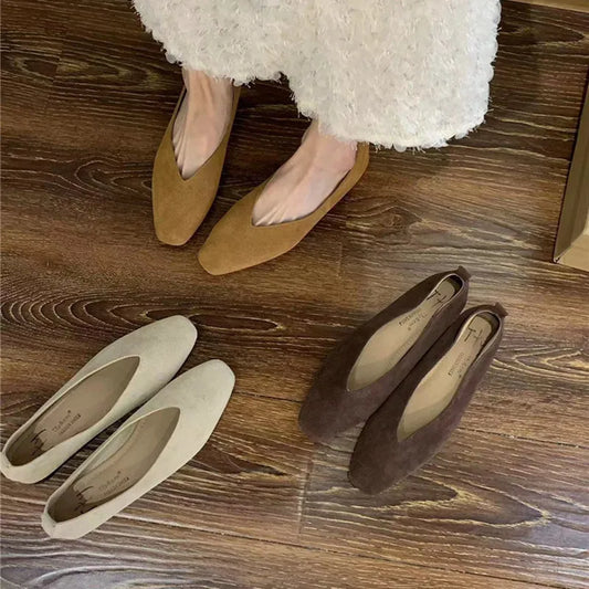 Sophia | Stylish Vintage Soft Leather Ballet Flats for Women