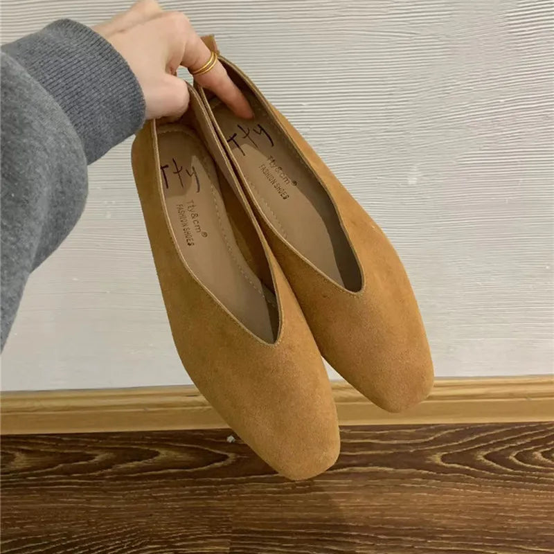 Sophia | Stylish Vintage Soft Leather Ballet Flats for Women
