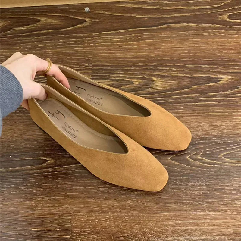 Sophia | Stylish Vintage Soft Leather Ballet Flats for Women