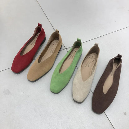 Sophia | Stylish Vintage Soft Leather Ballet Flats for Women