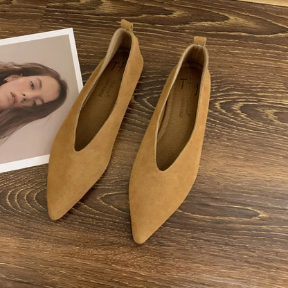Sophia | Stylish Vintage Soft Leather Ballet Flats for Women