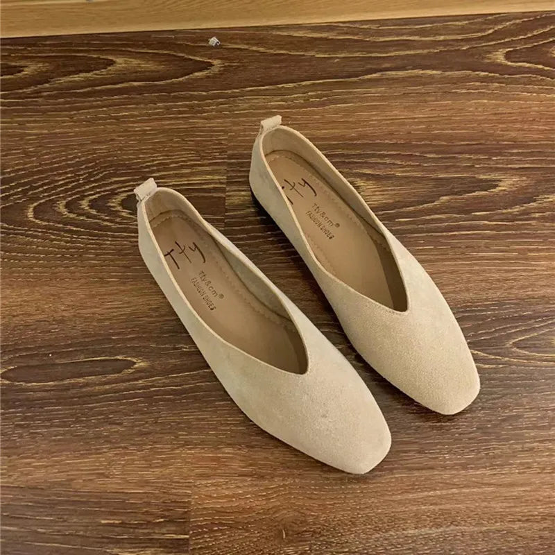 Sophia | Stylish Vintage Soft Leather Ballet Flats for Women