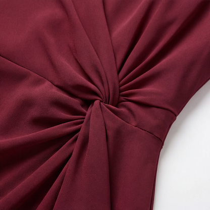 Velara™ – Gathered Twist Waist Dress