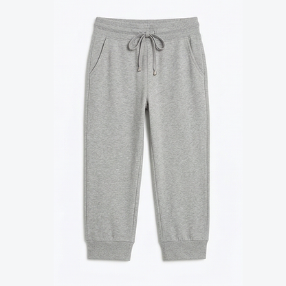 Lunara™ – Soft Cotton Drawstring Capri Joggers
