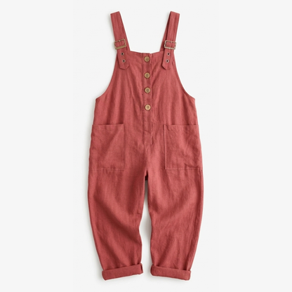 Slowlinen™ – Loose Button-Front Overalls