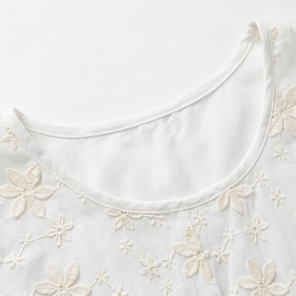 Floralé – Women's Embroidered Floral Peplum Blouse