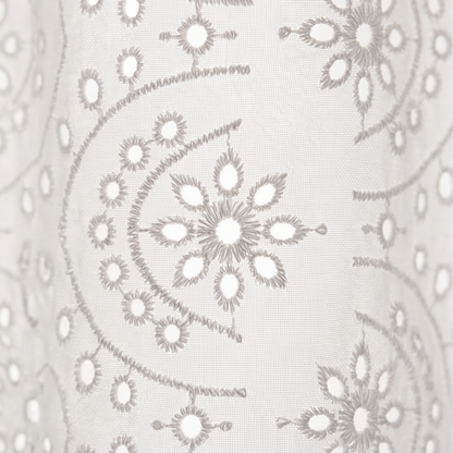 Florelle – Embroidered Eyelet Button Blouse