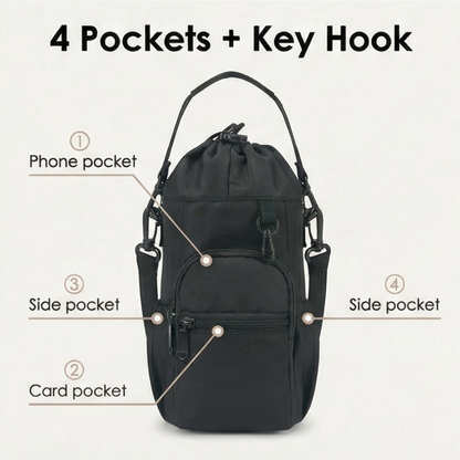 Carryvive – Insulated Water Bottle Carrier with Phone Pocket