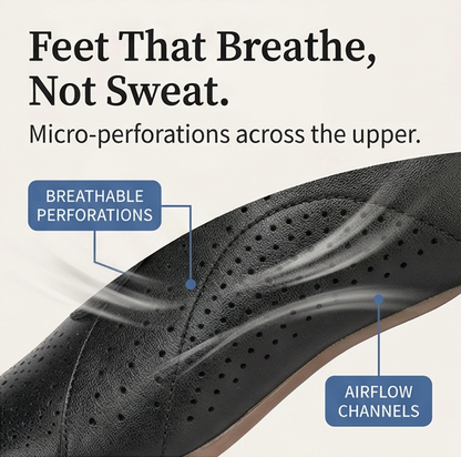 Aerella – Women's Breathable Perforated Block Heel Shoes