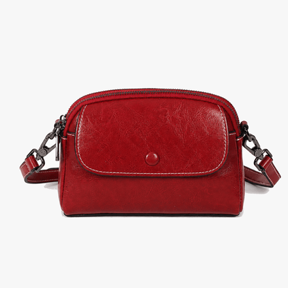 Bellana – Glossy Genuine Leather Shoulder Bag for Women