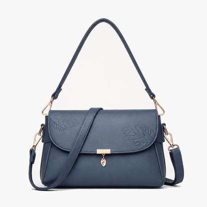 Leafara - Elegant Crossbody Bag with Leaf Detail