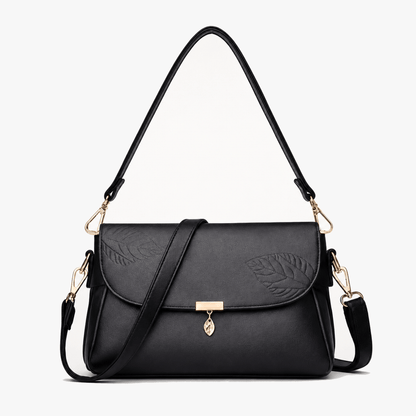 Leafara - Elegant Crossbody Bag with Leaf Detail