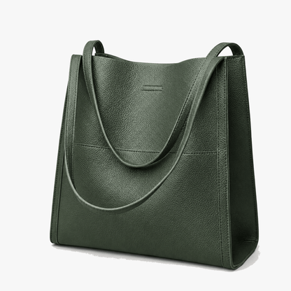 Solenne – Soft Leather Shoulder Tote
