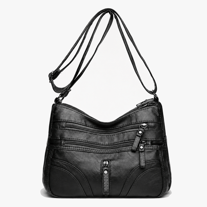 Caressa – Soft Leather Multi Pocket Crossbody Bag