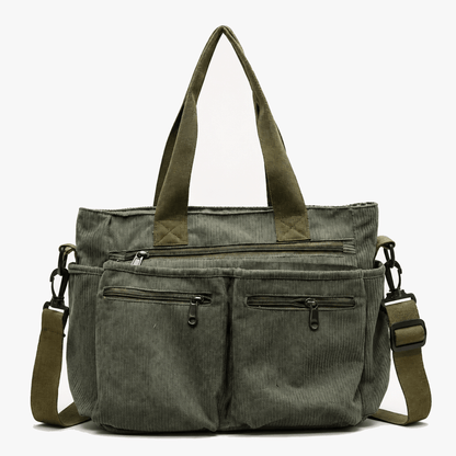 Cordova – Multi Pocket Corduroy Shoulder Bag