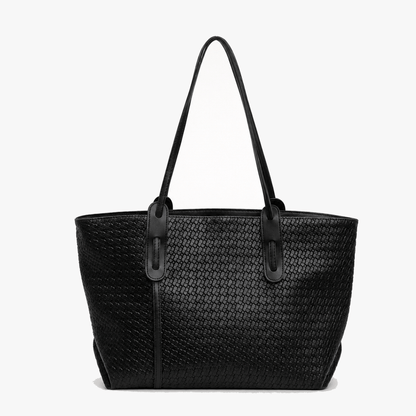 Ardenna – Woven Faux Leather Tote