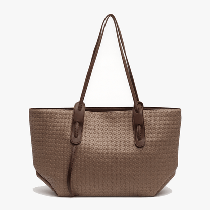 Ardenna – Woven Faux Leather Tote