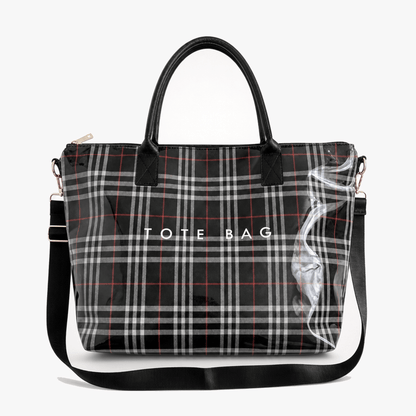 Carroway – Glossy Checkered Tote Bag