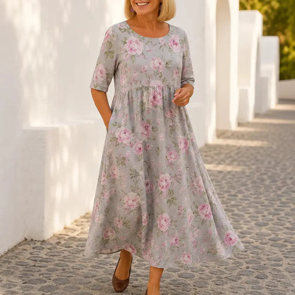 Florenza – Soft Touch Floral Maxi Dress for Women
