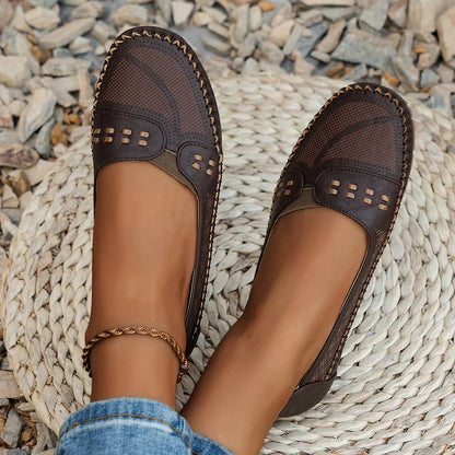 Loafers for Women | Flat Slip-On with Rounded Toe
