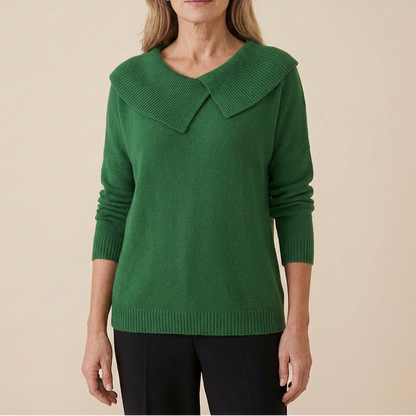 Collara – Asymmetric Collar Knit Sweater