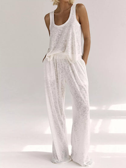 Wide-Strap Tank & Pants Resort Set