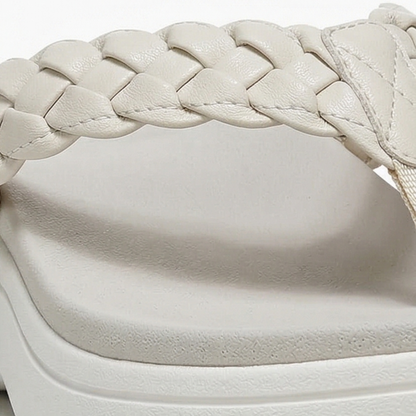 Soléna - Braided Platform Sandal for All Day Comfort
