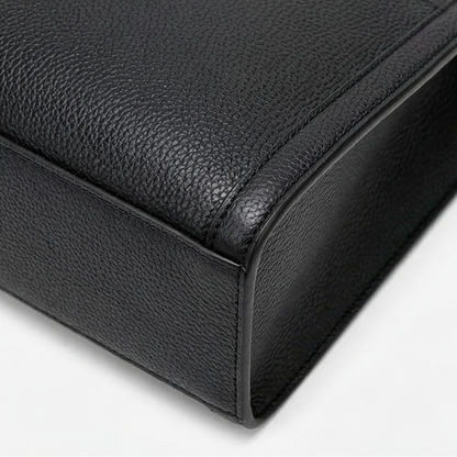 Tessara - Structured Pebbled Leather Tote Bag