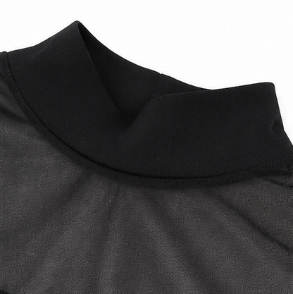 Florenza – Women's Mesh Yoke Batwing Blouse