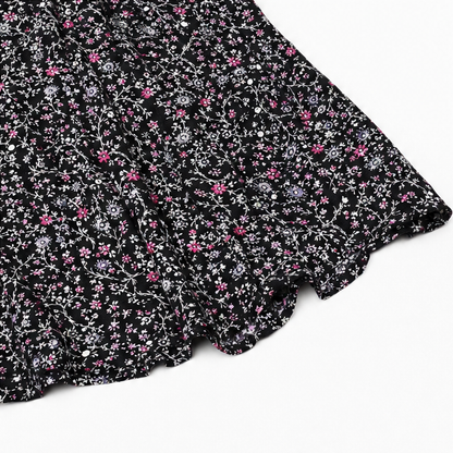 Florenza – Floral V-neck Short Sleeve Tunic Top for Women
