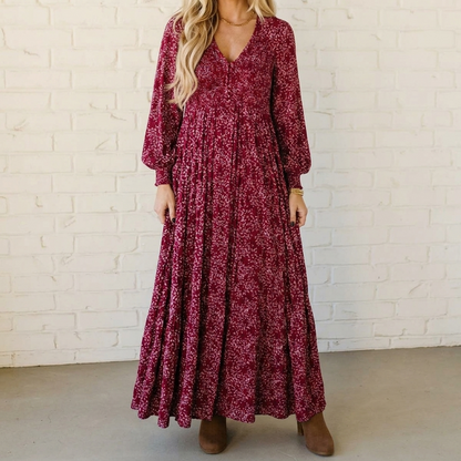 Floressa™ – Smocked Waist Floral Maxi Dress