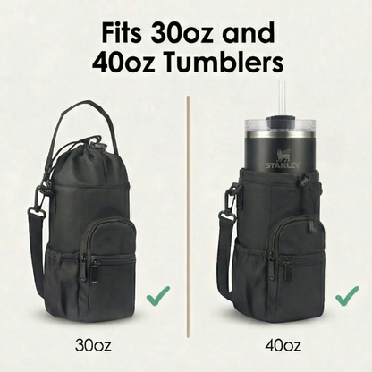 Carryvive – Insulated Water Bottle Carrier with Phone Pocket
