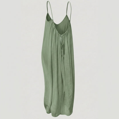 Soleia – Flowy Open Back Summer Maxi Dress