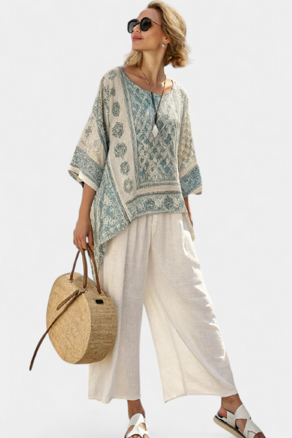 Annalisa - Printed Wide-Leg Trouser Set