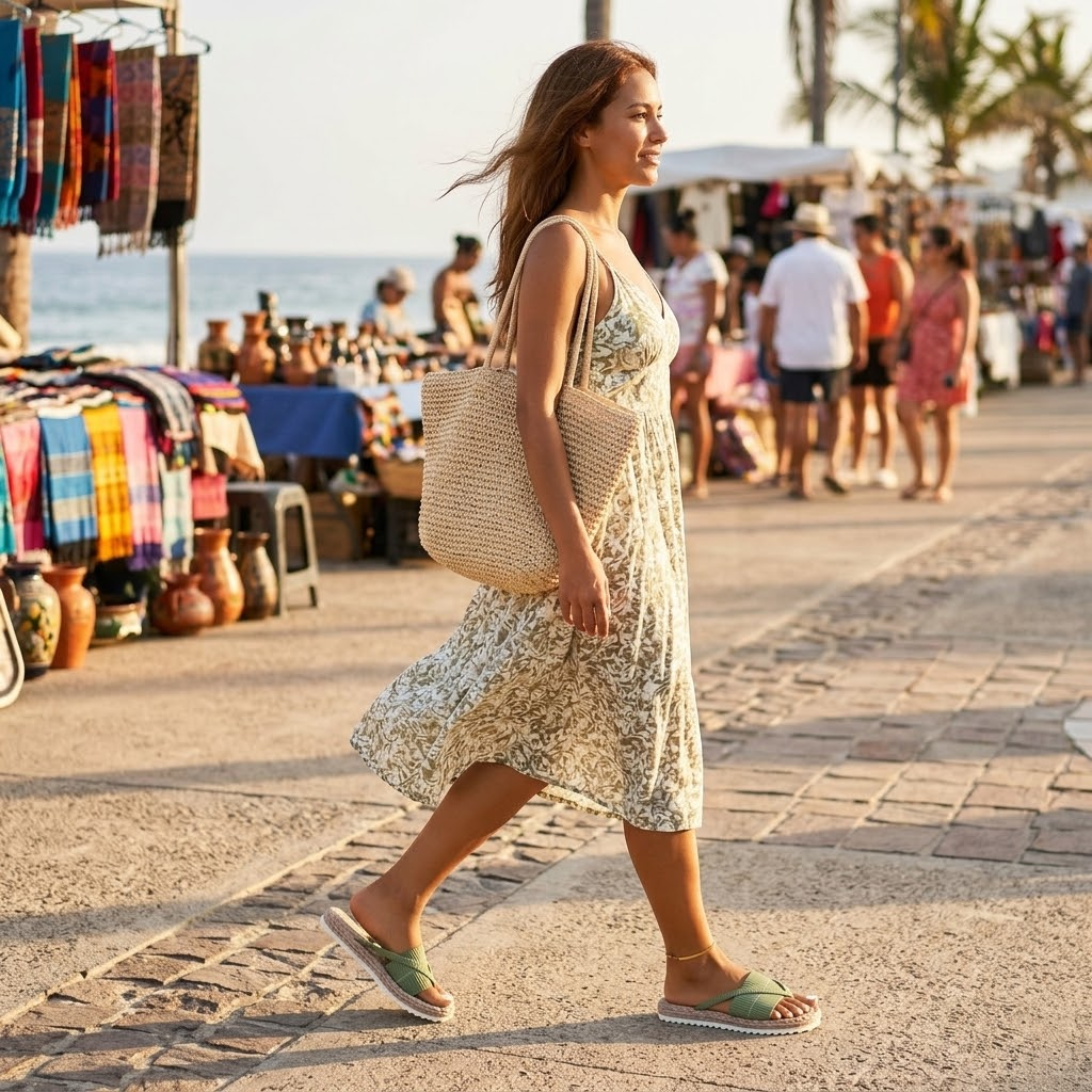 Lunara™ - Soft Espadrille-Style Slide Sandals