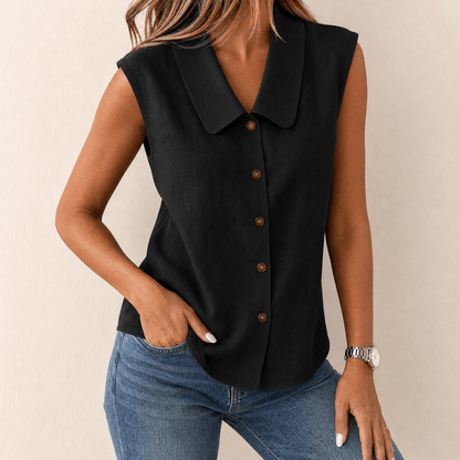 Linora – Women's Breezy Collared Summer Top