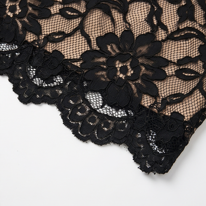 Lunavia™ – Black Lace Midi Dress for Curves