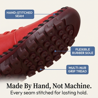 Marlowe – Hand-Stitched PU Loafers for All-Day Comfort