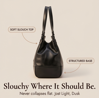 Noirvere – Slouchy Vegan Leather City Tote