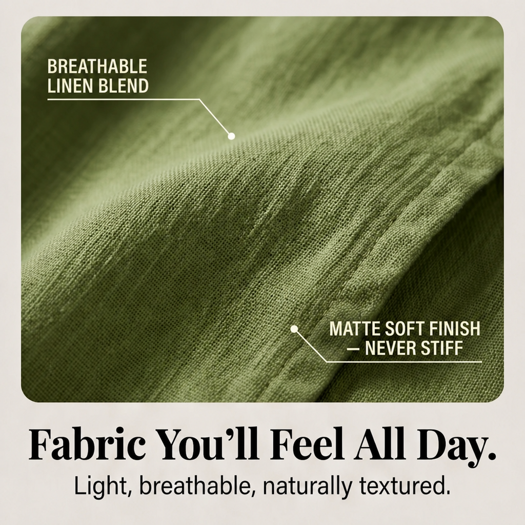 Slowlinen™ – Loose Button-Front Overalls
