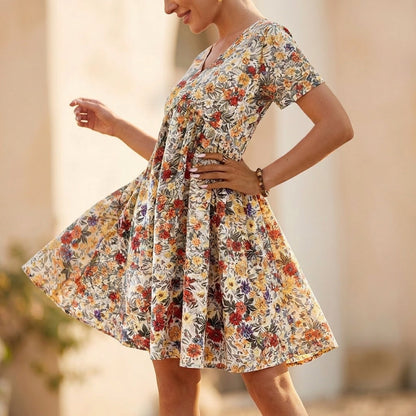 Florelle – Women's Flowy Floral Midi Dress