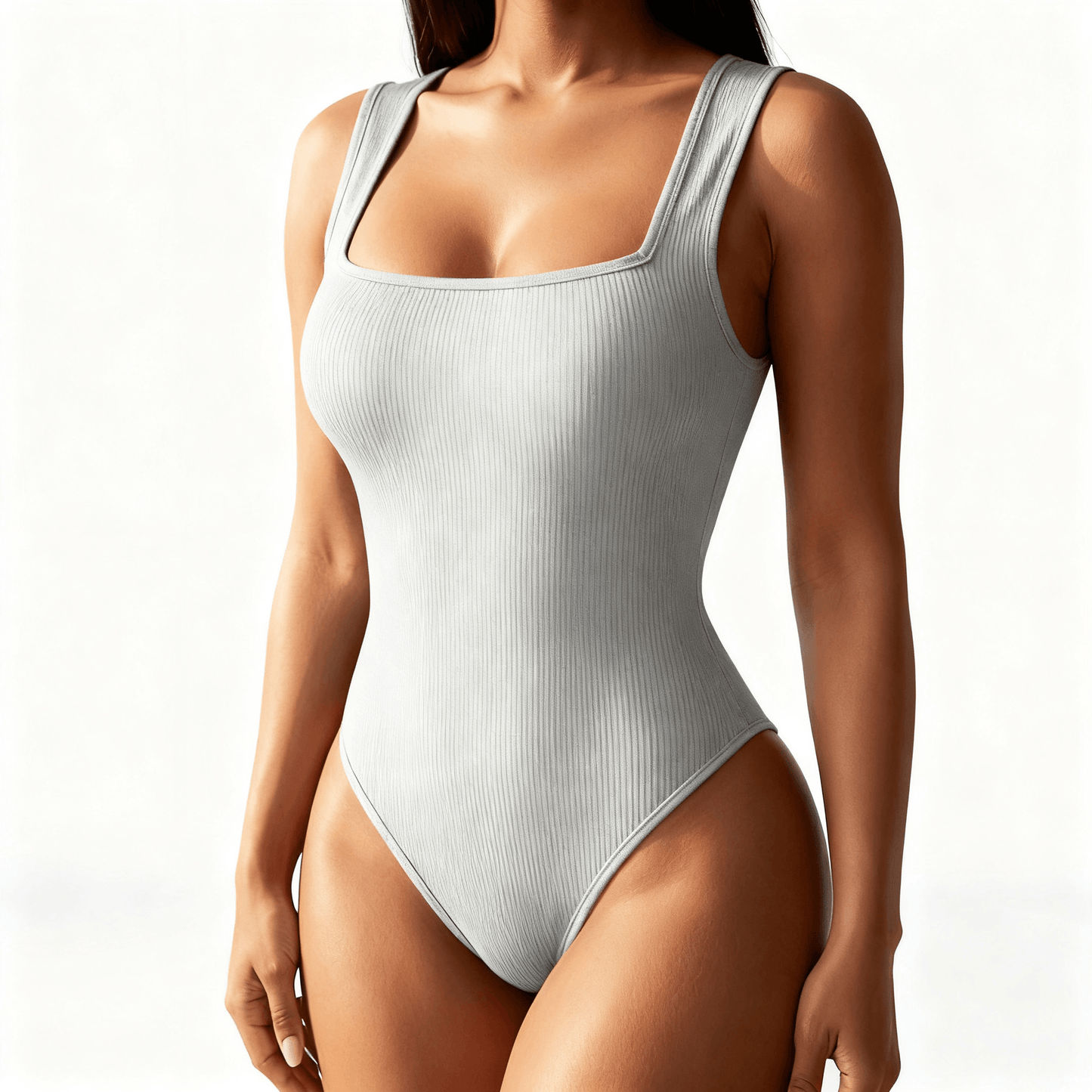 Snatella – Snatched Square Neck Bodysuit for Everyday Layering