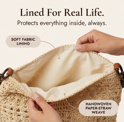 Solèra – Crochet Summer Tote with Hidden Lining